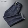 Jeans masculinos jeans jeans alta cintura primavera verão moda de rua reta Pontas de perna larga de calça feminina casual solto 230221