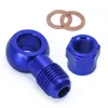 Other Auto Parts Pqy Aluminum Blue 044 Fuel Pump An6 To 12.5Mm Outlet Banjo Adapter Fitting Add Cap Pqyfk045Bladdfk047 Drop Delivery Dhj9E