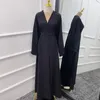 Vêtements ethniques 2023Automne hiver Jalabiya Kaftan Abaya Robe pour femmes Dubaï Turquie Eid Mubarak Lâche Musulman Arabe Islamique Maxi Robes