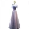 Party Dresses ALine Long Sleeveless Bridesmaid FloorLength Simple Tulle Vestidos Skirt Prom Gown 230221