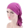 Vêtements ethniques Femmes musulmanes Modal Coton Élastique Turban Cap Head Wrap Pirate Hat Cancer Bandana Doorag Chemo Hair Loss Cover Beanie Scarf