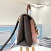 Comptoir de qualité Designer Paquet de verrouillage Sac de messager de luxe Marignan Sac à bandoulière en cuir véritable 29 cm de haut Sac à bandoulière imitation avec boîte ZL105