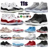 Mens 11 11s basketball shoes jumpman Cherry Designer cool grey DMP 2023 midnight navy pure violet 72-10 win like 96 fashion mens sports sneakers men women trainers