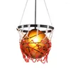 Hanglampen vintage basketbal glas licht retro loft decor industriële led hangende lamp bar kinderen slaapkamer keuken verlichting armaturen