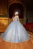 Party Dresses Luxury Beading Aline Quinceanera 2023 Sleeveless Open Back Sweep Train Laceup Sweet 16 Formal Evening Prom Ball Gowns 230221