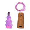 Cuerdas Botella de vino Luces 6.5 pies Cadena de alambre de cobre Batería operada Starry LED Fairy Mini para