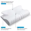 Pillow Fuloon Contour Memory Foam Cervical Ergonomic Orthopedic Neck Pain for Side Back Stomach Sleeper Remedial s 230221