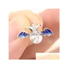 Impostazioni di gioielli 925 Sterling Sier Pearl Pendant Adattes Cavala Cavala TriPiarl Perline semifinisse Accessori semifiniti Diy3 Pendan Dhxfh