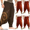 Men's Pants Casual Elastic Waist Baggy Hippie Yoga Harem Men Boho Gypsy Aladdin Alibaba 230221