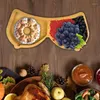 Plates Wood Cheese Tray Breast Shaped Board For Kitchen Counter Spoof Fruit Plate Snack Serving Sandwich Dessert