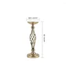 Party Decoration Flowers Metal Candle Holders Wedding Centerpiece Flower Rack Vases Candlestick Table Stand Valentine Decor