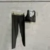 Damen Sportswear Designer Yoga Set Workout Kleidung Tragen Sport Gym Legging Fitness BH Crop Top Langarm Yoga Anzug