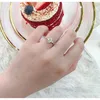 Trouwringen Weddingringen mode pure slver ring inlay dov ge vorm carierr ring ovale briljante gesneden moissaniet simulatie diamantliefhebbers verloving fijne sieraden