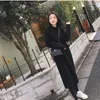 Women's Sweaters South Korea's Autumn And Winter Hooded Mid-length Sweater Skirt Women's Bottoming Shirt Knitted Dress Thickened