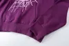 Purple Sweatshirts Hoode Mens Dames Puff 5 Gedrukte oversized fleece heren Hoodies Sweatshirt 19 stijlen