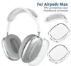 Airpods Max 헤드폰 액세서리 airpod maxs 헤드셋 투명 TPU 쉘 솔리드 실리콘 방수 보호 케이스 AirPods Maxs 헤드폰 케이스