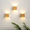 Wall Lamp Wood Bedroom Interior Light Living Room Decoration Luxury Lighting Lamps Lampara De Noche Dormitorio