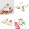 Charms Natural White Coral Shell Irregar sieraden mode hanger accessoires voor het maken van doe -het -zelf dames ketting oorbellen cadeaucha dhxbg