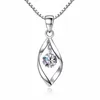 Anhänger Halsketten CAOSHI Einfache Design Silber Farbe Halskette Für Frauen Mode Accessoires Verlobung Zeremonie Stilvolle Schmuck Geschenk