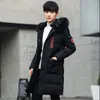 Heren Down Mid Long Cotton Peded Jacket for Men 2023 Koreaanse jeugdjas knap en verdikte man in de winter