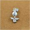 Smyckesinställningar Sydkorea version S925 Pearl Diy Holders Accessories Mini Hearthaped Pendant Gift grossisttillverkare DHZ2H