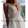 Party Dresses Plus Size Lace Wedding vestido de novia Boho Bridal Gowns V Neck Backless Elegant Beach ALine 230221