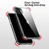 Coque de téléphone transparente anti-chute pour sac gonflable aux quatre coins pour Samsung Galaxy S23 S22 S21 Plus A14 A13 A23 A33 A53 A73 iPhone 14 13 12 11 pro max