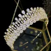 Tiaras Neue Braut Tiara Kristall Kopfschmuck Hochzeit Haarschmuck Voller Zirkon Kronen Stirnband Hochzeit Schmuck Kronen Für Frauen Z0220