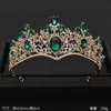 Tiaras vintage barokke koningin tiara bruiloft kroon bruids diadeem goud kristal strass head sieraden kopstuk bruiloft haaraccessoires z0220