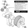 Autres feux de voiture PQY réglable Ep3 Pley Kit pour Honda 8ème 9ème Civic Tous les moteurs K20 K24 avec tendeur garder A/C installé Cpy01/02 Dhutw