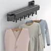 Hangers rekken balkon kleding droogrek vouwen onzichtbare intrekbare wandbevestiging indoor huishouden organisatie 230221