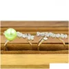 Sieradeninstellingen Cr S925 Sterling Sier CZ Flower Design Pearl Ring Fittingen/Accessoires/Monteer voor vrouwen DIY PS4 DH9KJ
