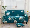 Stol täcker nordiska blommiga stretch elastiska sektionssäte soffa täcker set chaise lång soffa slip fåtölj l form fodral för levande rymdchir c