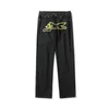 Męskie dżinsy drukuj proste luźne dżinsy męskie retro high street ponadwymiarowe swobodne dżinsowe spodnie harajuku umyte Hip Hop dżinsowe spodnie 230220