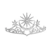 Tiaras Barock Star Crown Crystal Bridal Tiaras Rhinestone Pageant Diadem Bride Star Headdress Wedding Hair Accessories Tiara de Noiva Z0220