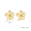 Stud Earrings Golden Cherry Blossom Classic Romantic Girl Ladies Jewelry Gift 2023