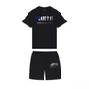 Men's T-shirts 2023 New Summer TRAPSTAR Printed Cotton Tshirt Men Beach Shorts Sets Streetwear Tracksuit Men's Sportswear 691