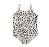 Swimwear One-piece Baby Girls Leopard print black spots Swimsuit Children Bathing Suit Kids Clothing