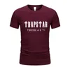 Mäns T-shirts 2023 New Cotton Sports Trapstar Short Sleeve T-shirt för män Kvinnor Style Tryckt för kläder Mäns kvinnors toppar Leisure Tee Z0221