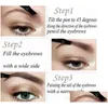 Augenbrauenverstärker Cmaadu Eyebrows 4 Fork Microcarving Liquid Pencil Sehr feine wasserfeste Tönung Eye Brow Tattoo Pen Enhancer Drop Deli Dhouk