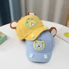 Bérets soleil chapeaux pour garçons bébé filles chapeau été coton enfants casquette Baseball dessin animé Lion visière enfant en bas âge