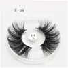 Valse wimpers 5d 25 mm Faux nerts Haar Lashes Wispy Fluffy zachte dikke dikke handgemaakte nep -extensie Make -up druppel levering gezondheid Beau Dh46Q