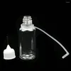 Storage Bottles 5Pcs 10ml Empty Squeezable Liquid Dropper Filling With Needle Tip Cap Portable Lightweight Durable