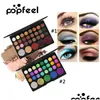 Eye Shadow PopFeel 29 F￤rger Eyeshadow Palette Matte Sequin Diamond Glitter Portable Beauty Essentials Universal Make Up Makeup Drop DHA5S