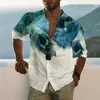 Men's Casual Shirts Camisas hawaianas tropicales de verano para Hombre, blusa de manga corta Harajuku con estampado 3D, camisetas de gran tamaño, Camiseta para Hombre Y2k, Camiseta para Hombre 230220