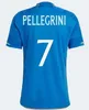2023 2024 Italien Soccer Jerseys Maglie da Calcio Totti Verratti Chiesa Training Suit Italia 23 24 Fotbollströjor Training T Lorenzo Men Set Kids Kit Uniform per match