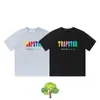 T-shirts pour hommes Trapstar Rainbow Couleur Serviette Broderie T-shirt à manches courtes Costume Été Hommes Femmes Coton Tee Graphique Z0221