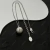 Collana di design di lusso Catena con ciondolo di perle Moda donna Lettera 925 Collane in argento Y Accessori per gioielli da sposa con scatola