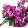 Dekorativa blommor kransar 1 st konstgjorda violetta blommor vinstockar växter färgglada bröllopsfest hem trädgård inomhus utomhus hängande dekor present planter