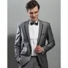 Ternos masculinos Jaqueta de borda preta como smoking noivo Tuxedos Groomsman Terne Wedding Custom Made Man for Roupas (calça de jaqueta) Blazers